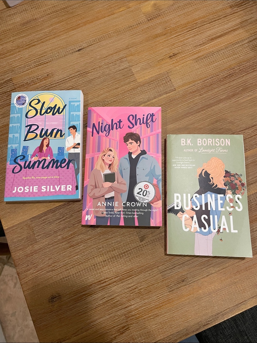 Three Romance Books